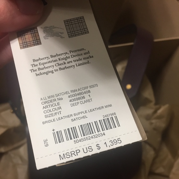 Authentic Burberry Crossbody Satchel - Picture 7 of 7